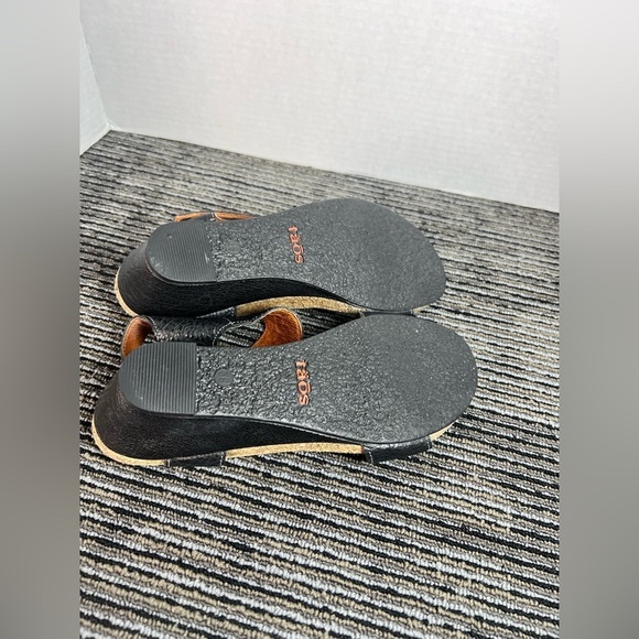 Taos Women's Boardwalk Wedge Sandal Black-Size 38 (US 7-7.5) - Picture 10 of 14